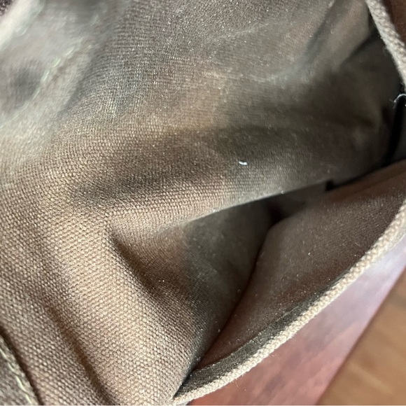 Artifact Bags Brown Canvas Garden Beach Tote with Leather Handles - Picture 7 of 11